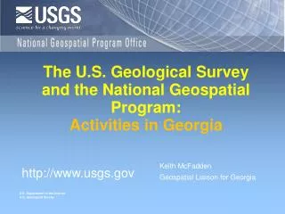 The U.S. Geological Survey and the National Geospatial Program: Activities in Georgia