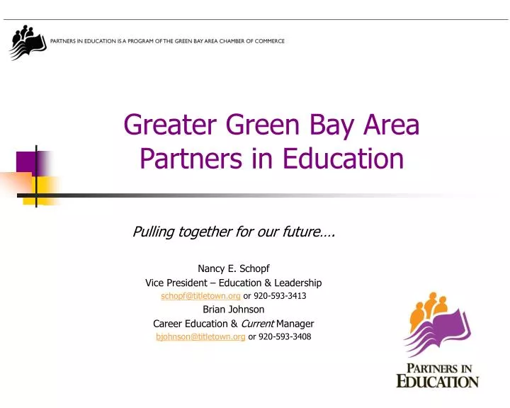 greater green bay area partners in education