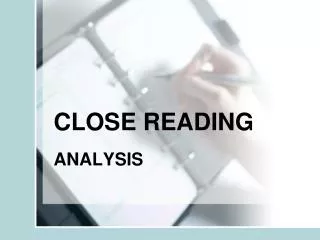 close reading