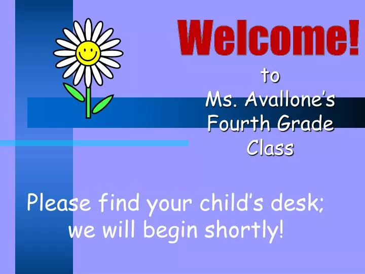 to ms avallone s fourth grade class