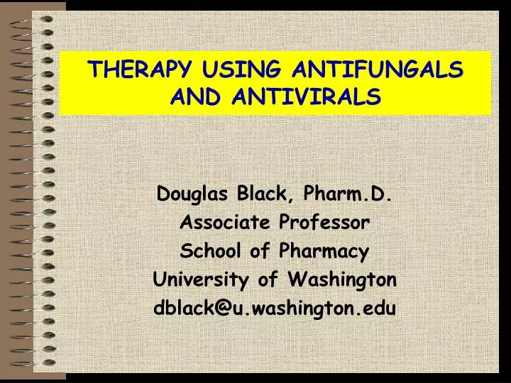 therapy using antifungals and antivirals