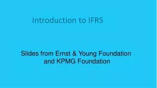 Introduction to IFRS