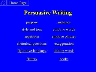 persuasive writing