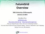 FutureGrid: Revolutionizing Distributed Computing Through Advanced Testbed Platforms - slide 1