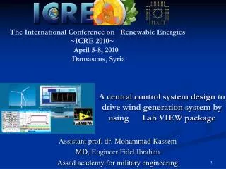 A central control system design to drive wind generation system by using Lab VIEW package