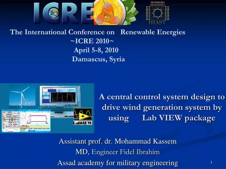 a central control system design to drive wind generation system by using lab view package