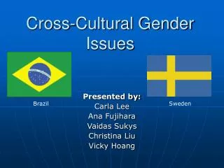 Cross-Cultural Gender Issues