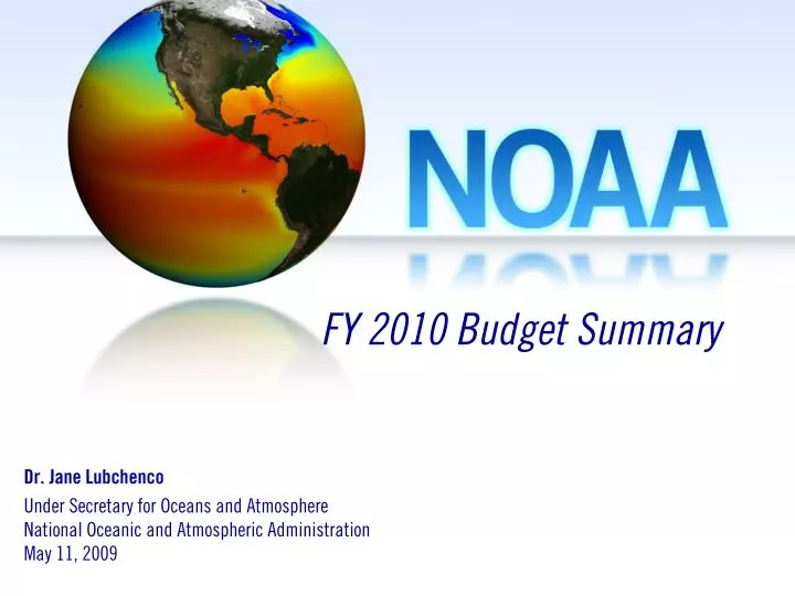 fy 2010 budget summary