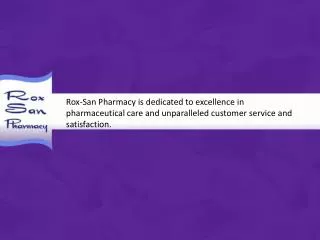 Rox San Pharmacy - Compounding Pharmacies
