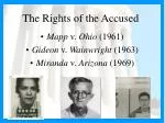 The Rights of the Accused - slide 1
