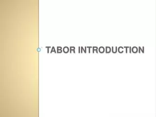 TABOR Introduction