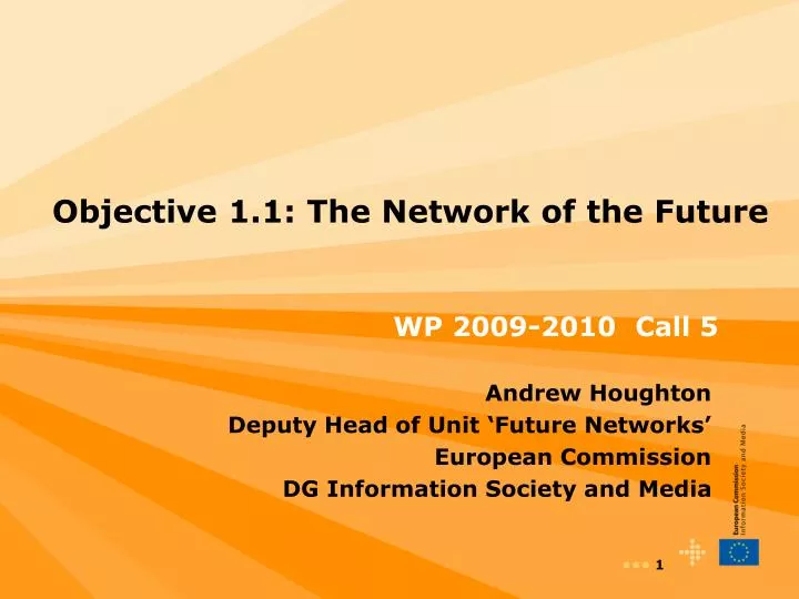 objective 1 1 the network of the future