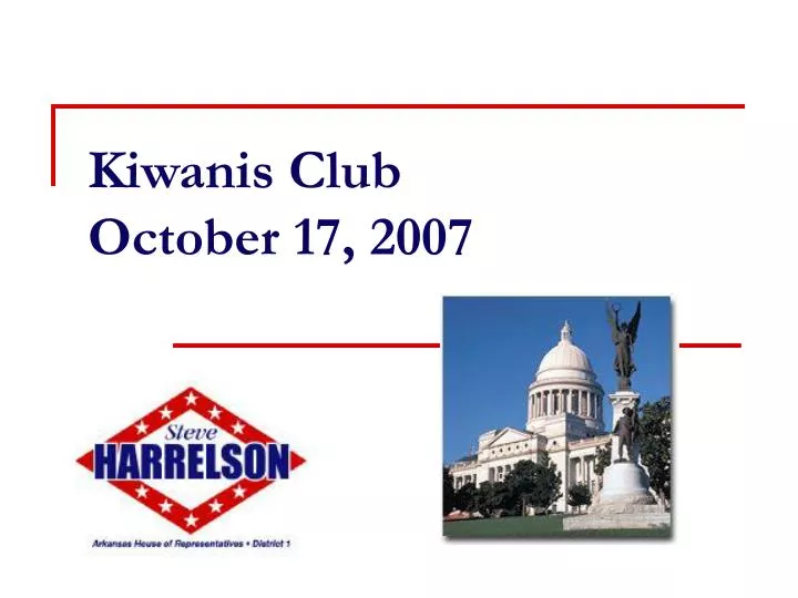 kiwanis club october 17 2007