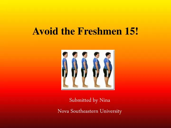 avoid the freshmen 15