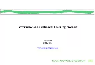Governance as a Continuous Learning Process?