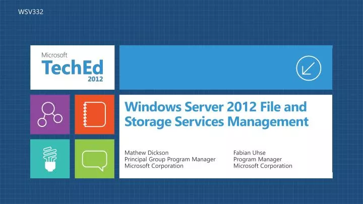 windows server 2012 file and storage services management