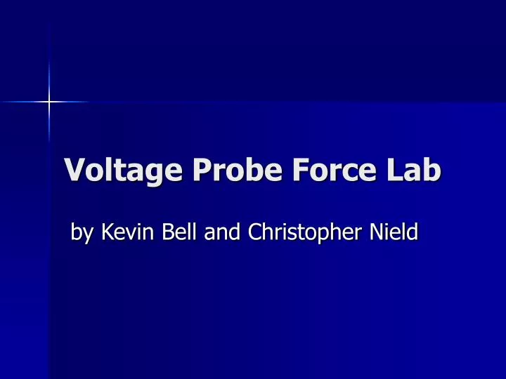 voltage probe force lab