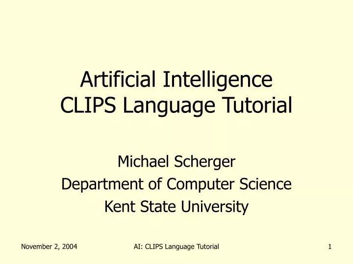 artificial intelligence clips language tutorial
