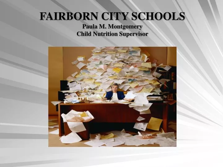 fairborn city schools paula m montgomery child nutrition supervisor