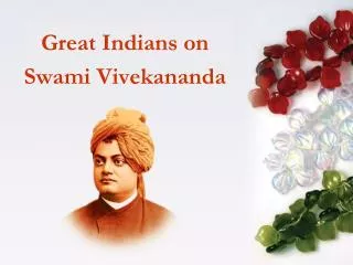 Great Indians on Swami Vivekananda