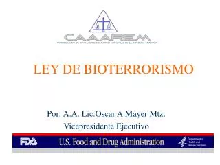 ley de bioterrorismo