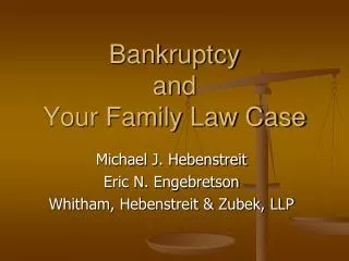 Bankruptcy and Your Family Law Case