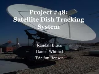 Project #48: Satellite Dish Tracking System