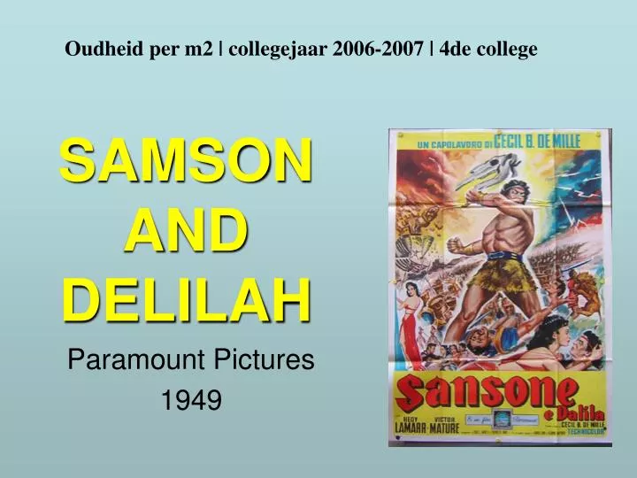 samson and delilah
