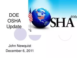DOE OSHA Update