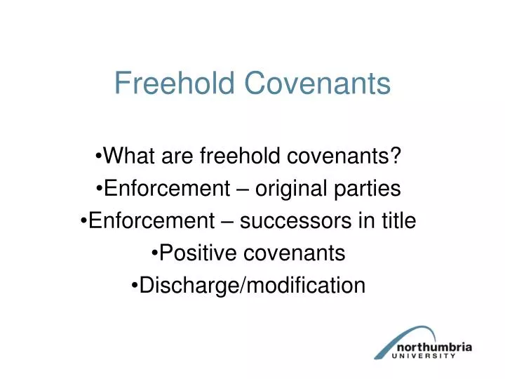 freehold covenants