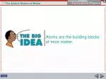 Atoms are the building blocks of most matter. - slide 1