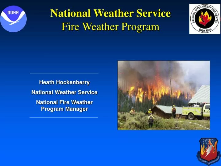 national weather service fire weather program