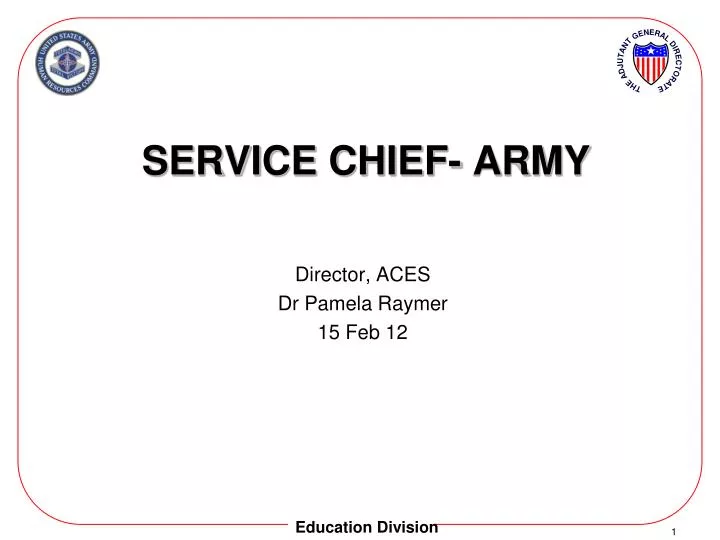service chief army