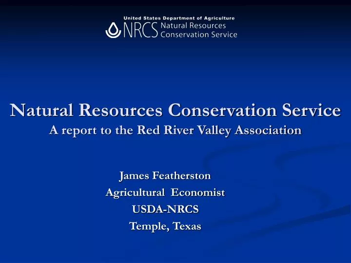 natural resources conservation service a report to the red river valley association