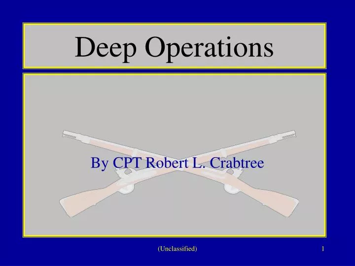 deep operations