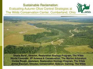 Sustainable Reclamation: Evaluating Autumn Olive Control Strategies at The Wilds Conservation Center, Cumberland, Ohio