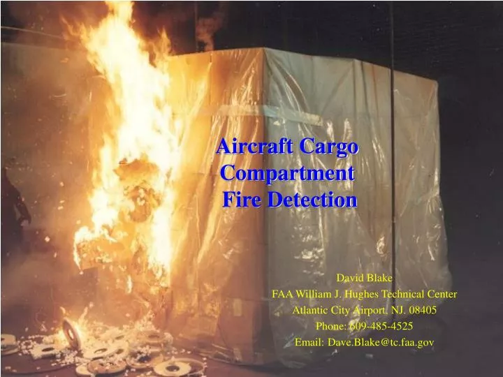 aircraft cargo compartment fire detection