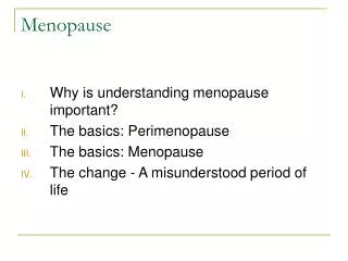 Menopause