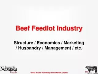 Beef Feedlot Industry