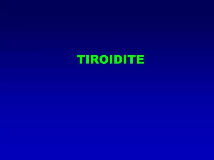 tiroidite
