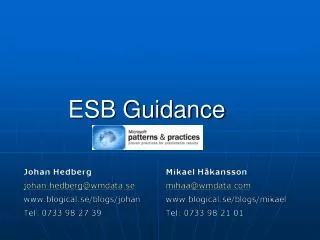 ESB Guidance