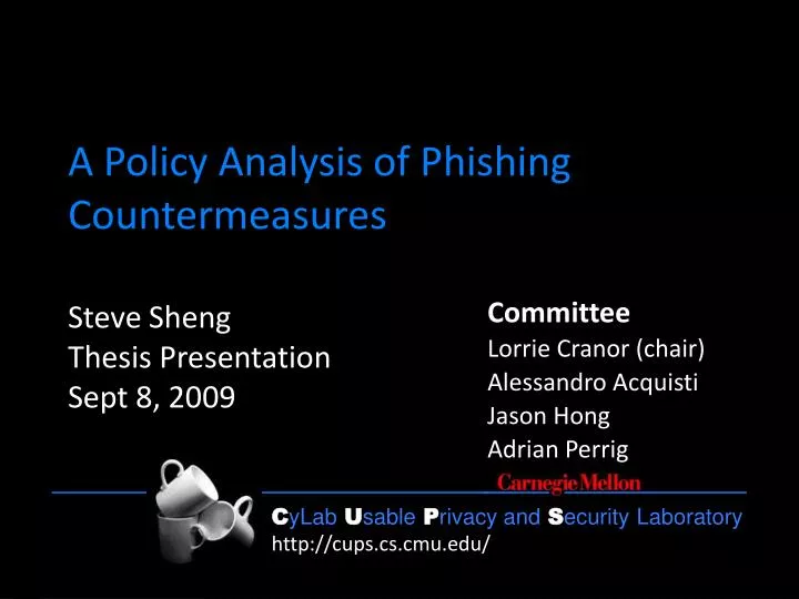 a policy analysis of phishing countermeasures