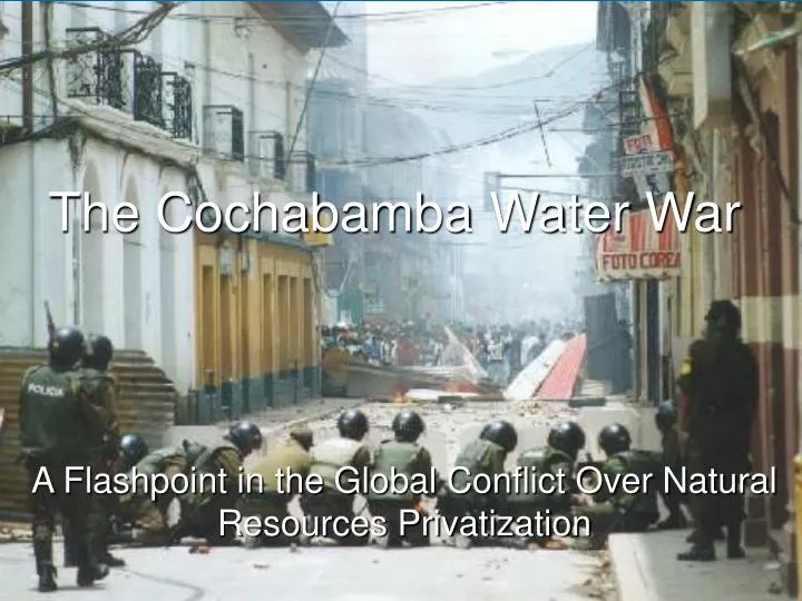 the cochabamba water war
