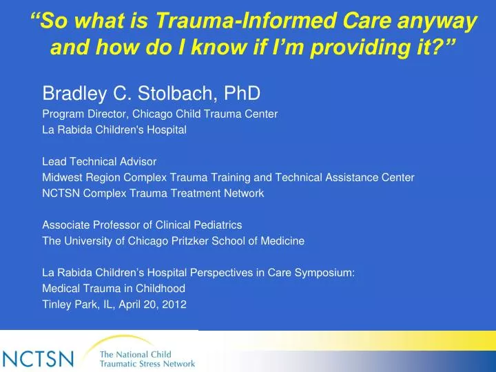 so what is trauma informed care anyway and how do i know if i m providing it