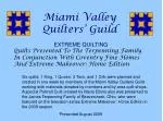Miami Valley Quilters’ Guild