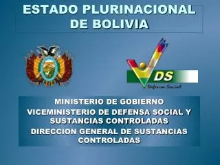 ESTADO PLURINACIONAL DE BOLIVIA