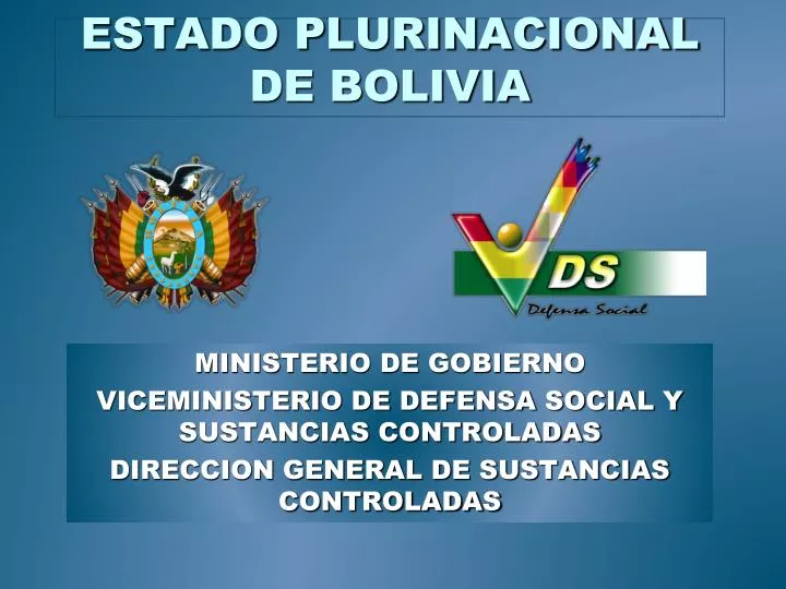 estado plurinacional de bolivia