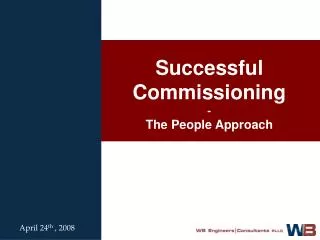 Successful Commissioning - The People Approach