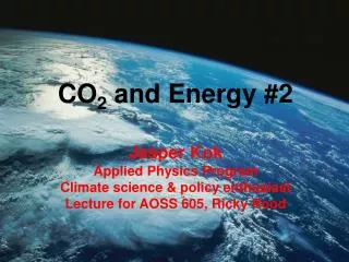 CO 2 and Energy #2