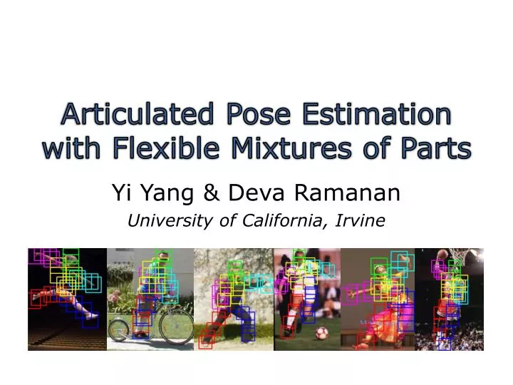 articulated pose estimation with flexible mixtures of parts